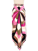 1960s Emilio Pucci Velvet Pointed Hem Skirt Bottom arcadeshops.com