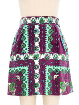 1960s Emilio Pucci Velvet Mini Skirt Bottom arcadeshops.com