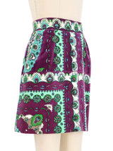 1960s Emilio Pucci Velvet Mini Skirt Bottom arcadeshops.com