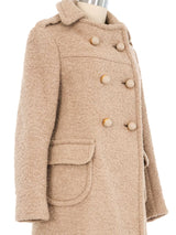 2010 Prada Khaki Bubble Button Coat and Skirt Ensemble Suit arcadeshops.com