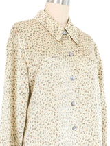 Escada Sage Ditsy Geometric Blouse Top arcadeshops.com