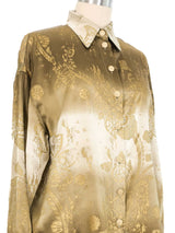 Escada Ombre Lace Print Blouse Top arcadeshops.com