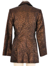 Christian Lacroix Copper Brocade Blazer Jacket arcadeshops.com