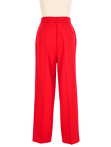 Escada Red High Waisted Trousers Bottom arcadeshops.com