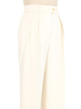 Escada White High Waisted Trousers Bottom arcadeshops.com