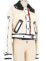 2019 Courreges Patchwork Faux Fur Jacket Jacket arcadeshops.com