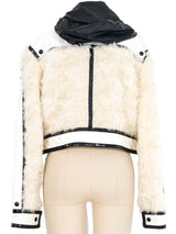 2019 Courreges Patchwork Faux Fur Jacket Jacket arcadeshops.com