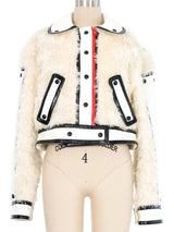 2019 Courreges Patchwork Faux Fur Jacket Jacket arcadeshops.com