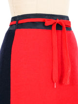 Miu Miu Colorblock Wool Mini Skirt Bottom arcadeshops.com