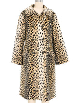 1960s Faux Leopard Swing Coat Outerwear arcadeshops.com