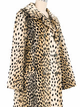 1960s Faux Leopard Swing Coat Outerwear arcadeshops.com