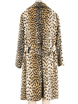 1960s Faux Leopard Swing Coat Outerwear arcadeshops.com