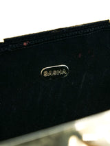 Ribbed Goldtone Metal Clutch Accessory arcadeshops.com