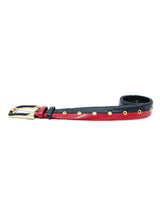 1980s Black And Red Two Tone Belt Accessory arcadeshops.com