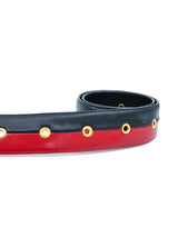 1980s Black And Red Two Tone Belt Accessory arcadeshops.com