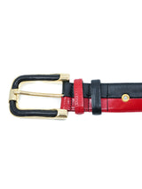 1980s Black And Red Two Tone Belt Accessory arcadeshops.com