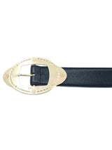 Escada Black Logo Buckle Belt Accessory arcadeshops.com
