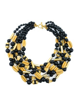 Twisted Multistrand Beaded Necklace Accessory arcadeshops.com