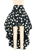 Polka Dot Puffy High Low Skirt Bottom arcadeshops.com