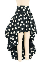 Polka Dot Puffy High Low Skirt Bottom arcadeshops.com