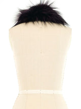 Black Ombre Faux Fur Collar Accessory arcadeshops.com