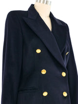 Escada Navy Wool Blazer Jacket arcadeshops.com