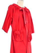 Marni Red Poplin Ruffle Jacket Jacket arcadeshops.com