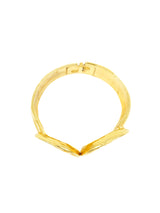 Hammered Goldtone Swirl Clamper Bangle Accessory arcadeshops.com