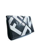 Fendi Sequin Logo Crossword Clutch Accessory arcadeshops.com