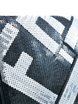 Fendi Sequin Logo Crossword Clutch Accessory arcadeshops.com