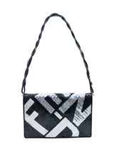 Fendi Sequin Logo Crossword Clutch Accessory arcadeshops.com