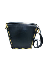 Paloma Picasso Metallic Whipstitch Leather Bag Accessory arcadeshops.com