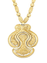 Monet Articulated Textured Pendant Necklace Accessory arcadeshops.com