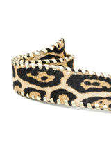 Roberto Cavalli Leopard Pony Hair Whipstitch Belt Accessory arcadeshops.com