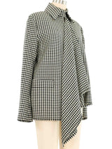 Yohji Yamamoto Houndstooth Jacket Cape Jacket arcadeshops.com