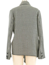 Yohji Yamamoto Houndstooth Jacket Cape Jacket arcadeshops.com