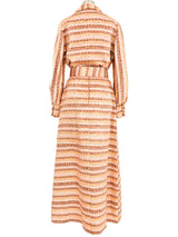 1970s Rose Metallic Brocade Ensemble Suit arcadeshops.com