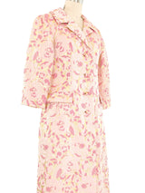 1960s Dynasty Pink Metallic Maxi Coat Outerwear arcadeshops.com