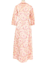 1960s Dynasty Pink Metallic Maxi Coat Outerwear arcadeshops.com