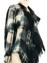 Plein Sud Plaid Mohair Wrap Jacket Jacket arcadeshops.com