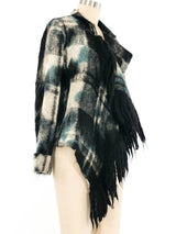 Plein Sud Plaid Mohair Wrap Jacket Jacket arcadeshops.com