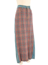 2004 Junya Watanabe Tweed Denim Maxi Skirt Bottom arcadeshops.com