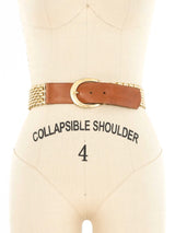 Krizia Goldtone Chainmail Belt Accessory arcadeshops.com