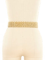Krizia Goldtone Chainmail Belt Accessory arcadeshops.com