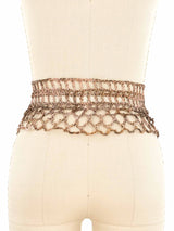 Copper and Rose Wire Crochet Belt Accessory arcadeshops.com