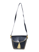 Paloma Picasso Metallic Whipstitch Leather Bag Accessory arcadeshops.com