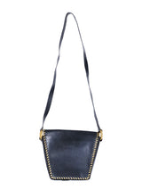 Paloma Picasso Metallic Whipstitch Leather Bag Accessory arcadeshops.com