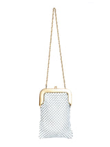 Whiting and Davis White Enamel Chainmail Bag Accessory arcadeshops.com