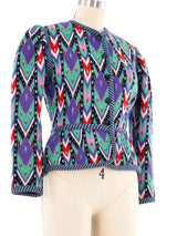 1981 Yves Saint Laurent Ikat Knit Jacket Jacket arcadeshops.com