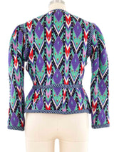 1981 Yves Saint Laurent Ikat Knit Jacket Jacket arcadeshops.com